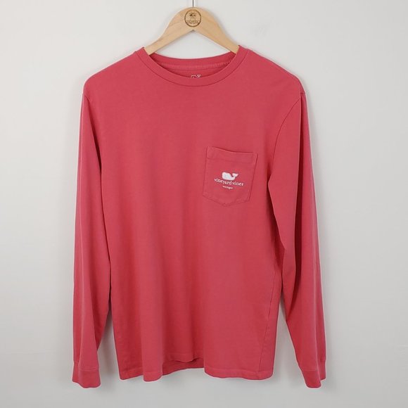 Vineyard Vines Other - Vineyard Vines Long Sleeve Pocket Tee Coral size S